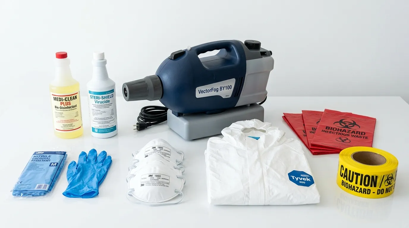 Professional biohazard remediation crew working in Eastwick